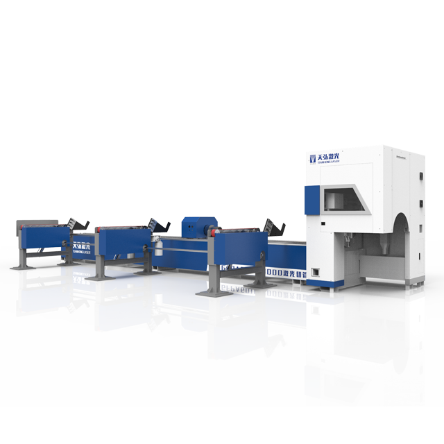 Máquina de corte por láser de tubos de acero semiautomática de 6 m